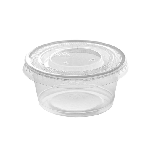 25ml chutney / sauce bowl with lid pack of 100pcs